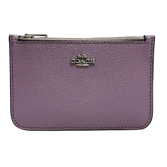 Auth COACH - Light Purple Leather Coin Case - Picture 1 of 6